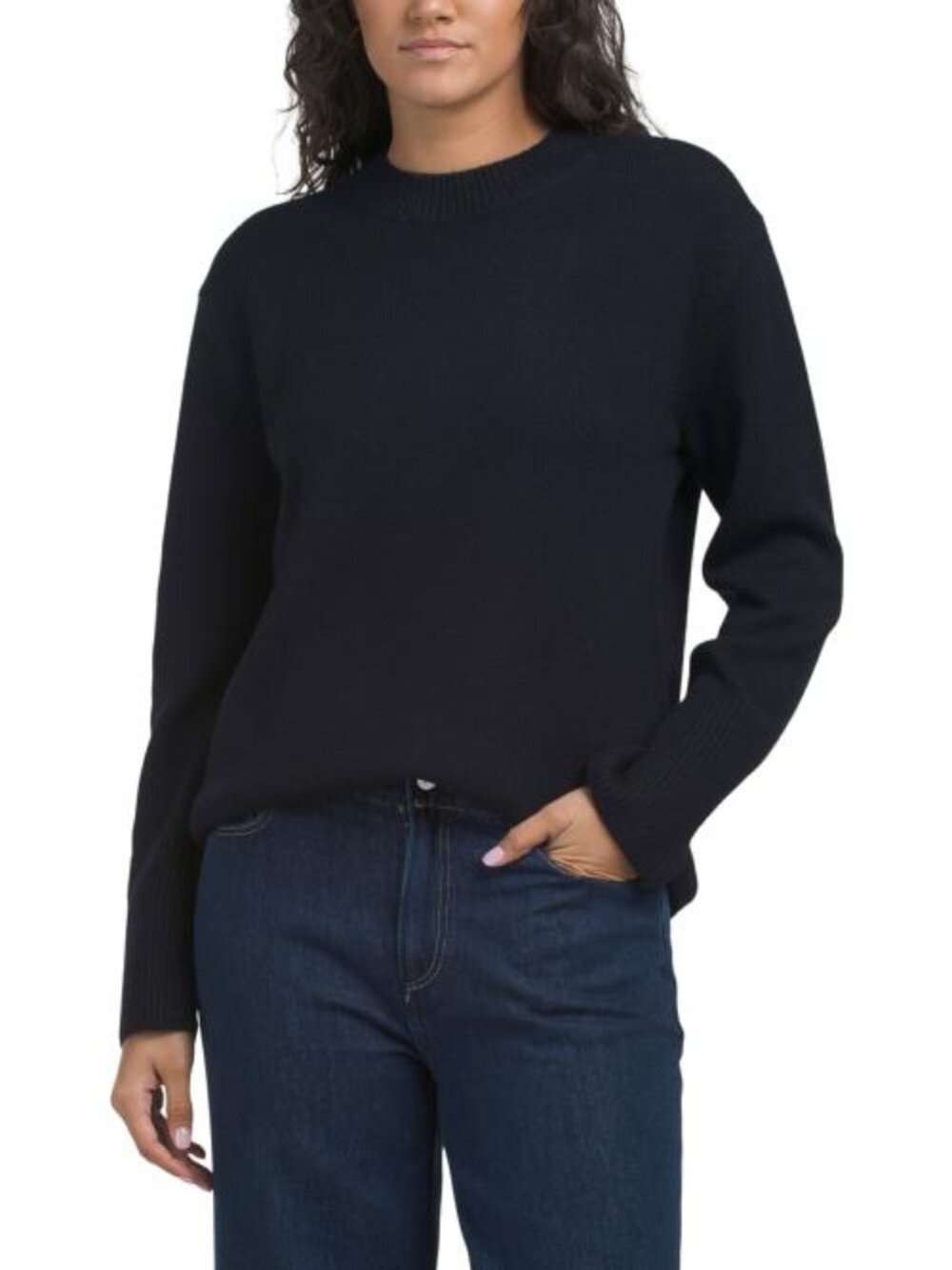 VINCE Wool Blend Crew Neck Easy Sweater